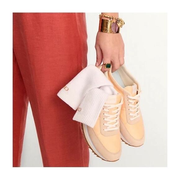 J. Crew Trainers in Peach Mango - Picture 2 of 15